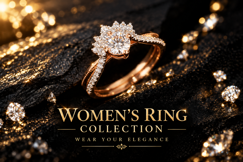 Women's Ring Collection - Halo Sparkle