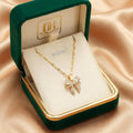 Golden Bow Grace Necklace