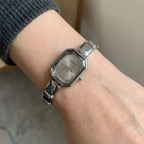 Silver Luxe Facet Bracelet Watch