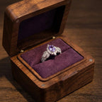 Lavender Bloom Crystal Ring