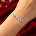 Silver Leaf Elegance Bracelet