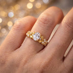 Bloom light Purple Gemstone Ring