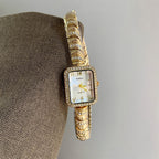 Elegant Gold Crystal Bracelet Watch