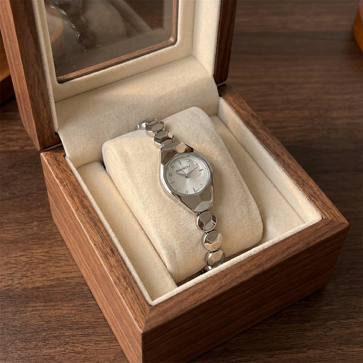 Silver Luna Elegance Bracelet Watch