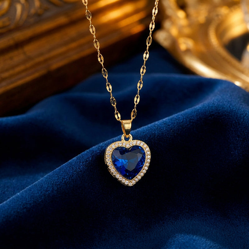 Aurevia Blue Heart Pendant