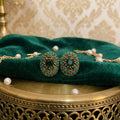 Emerald Royal Crystal Stud Earrings
