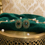 Emerald Royal Crystal Stud Earrings