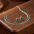 Emerald Radiance Crystal Necklace Set
