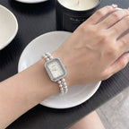 Pearl Elegance Crystal Bracelet Watch