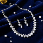Pearl Radiance Crystal Necklace Set