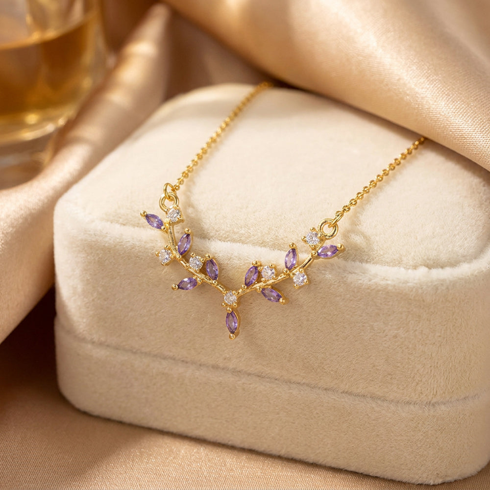 Amethyst Vine Blossom Necklace
