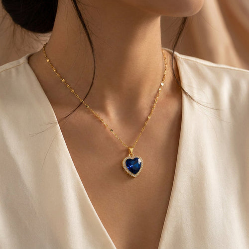 Aurevia Blue Heart Pendant