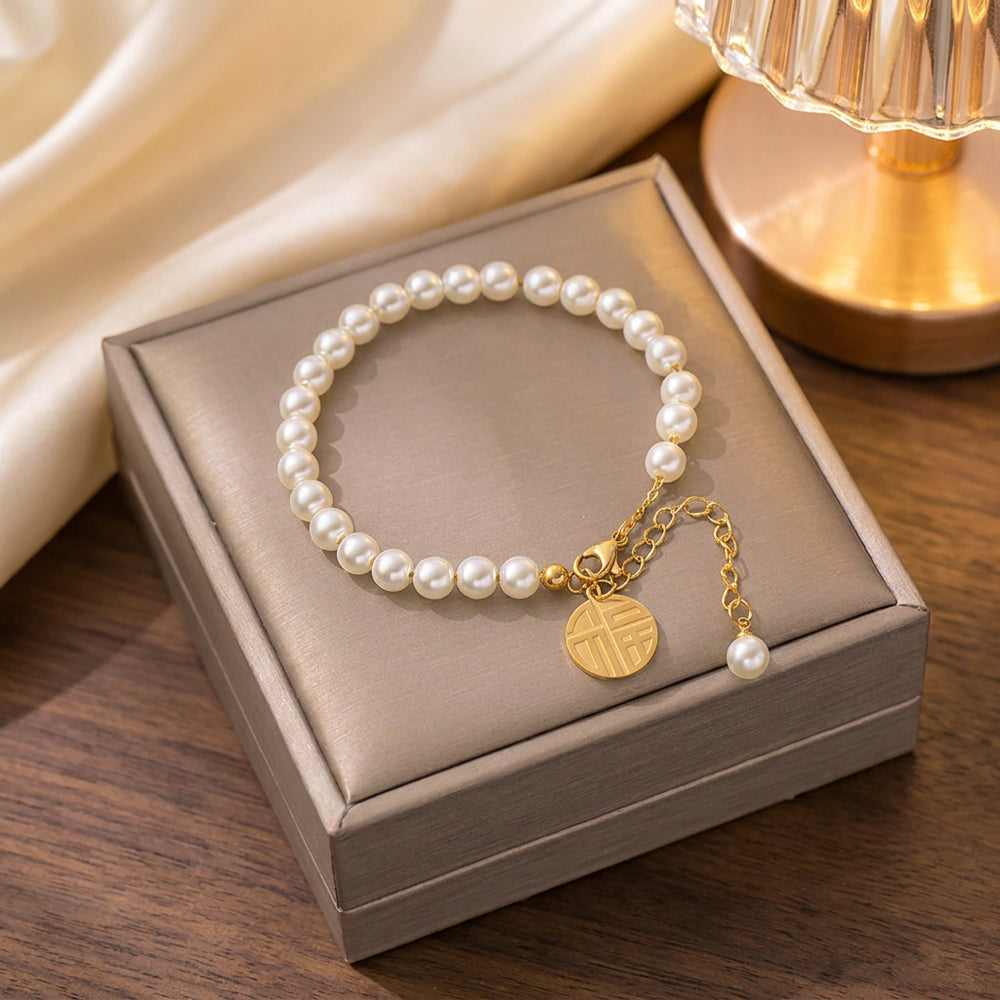 Velloria Pearl Charm Bracelet