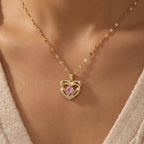 Blush Heart Elegance Necklace