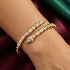 Elaria V-Link Crystal Bangle