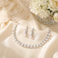 Pearl Radiance Crystal Necklace Set