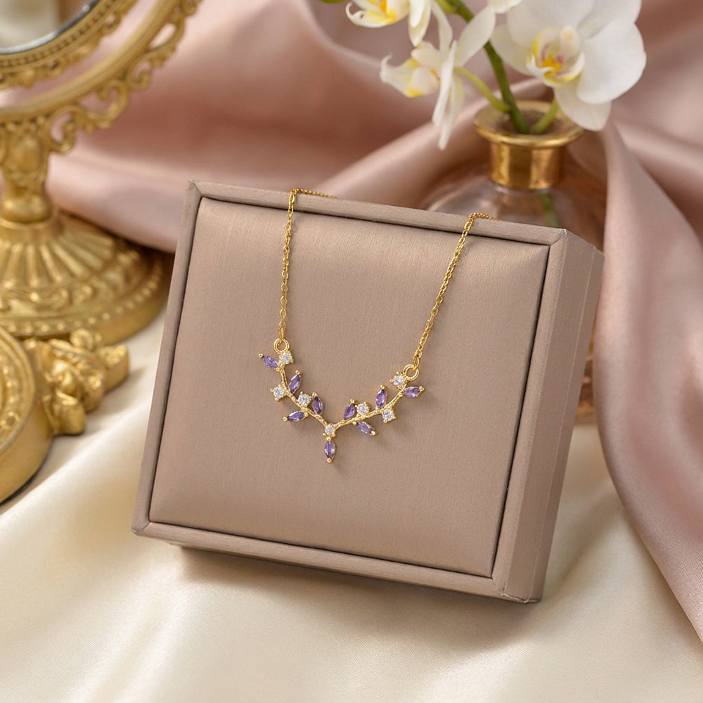 Amethyst Vine Blossom Necklace