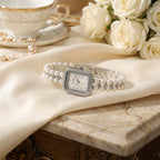 Pearl Elegance Crystal Bracelet Watch