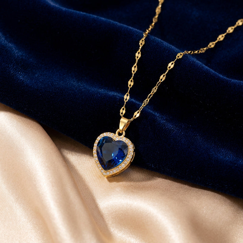 Aurevia Blue Heart Pendant