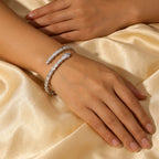 Elaria V-Link Crystal Bangle