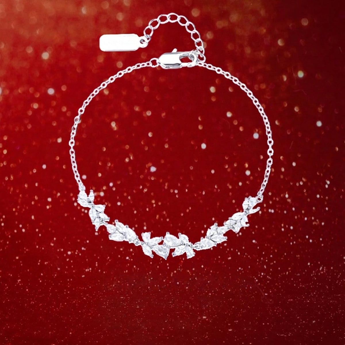 Silver Leaf Elegance Bracelet