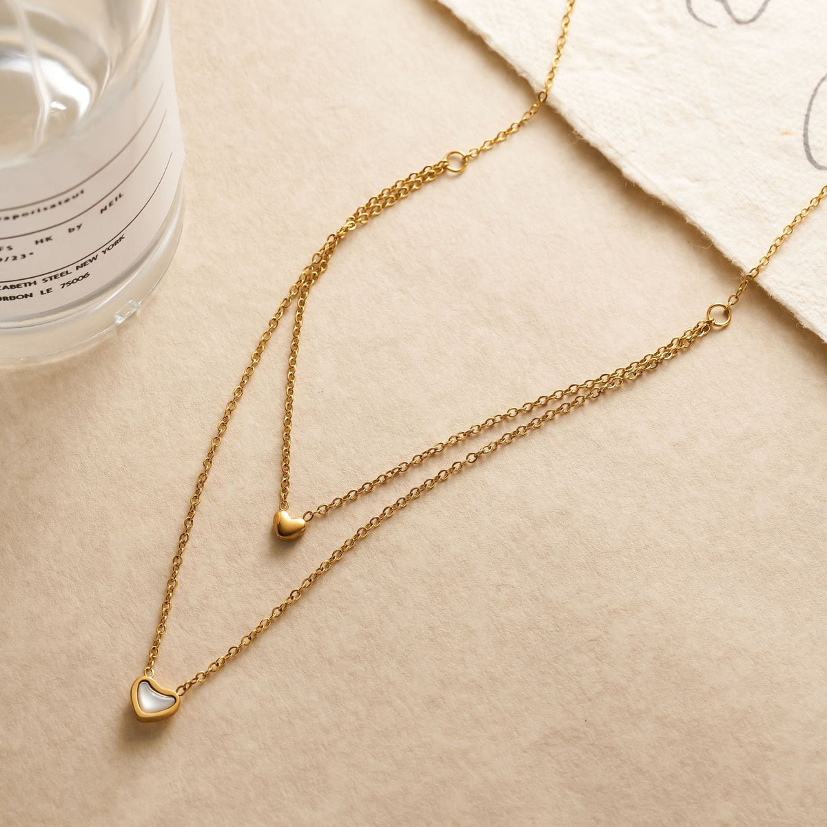 Elegant Double-Layer Heart Necklace