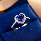 Royal Sapphire Heart Ring