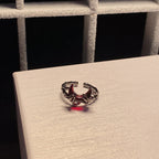 Crimson Horn Ring